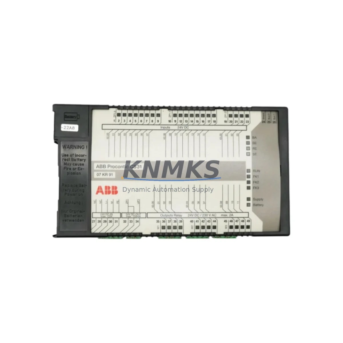 ABB 07KR91 GJR5250000R0252 Fail-Safe CPU for Industrial Control