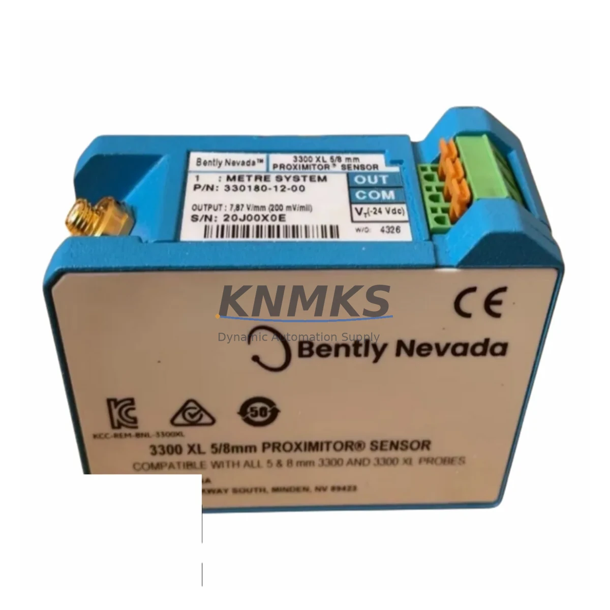 Bently Nevada 330180-12-00 Fail-Safe Proximitor Sensor
