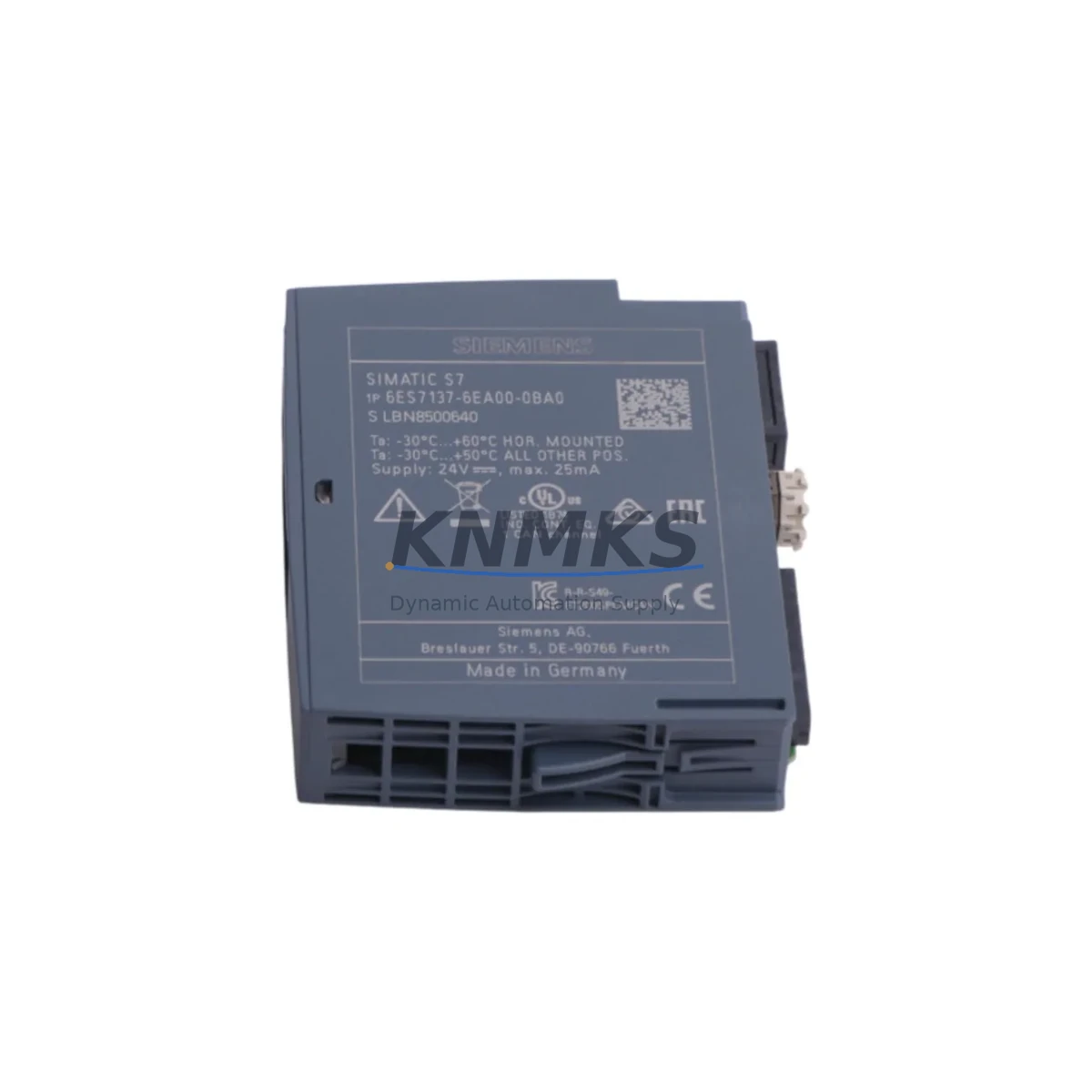 Siemens 6ES7137-6EA00-0BA0 Maintenance Spare for Factory Uptime