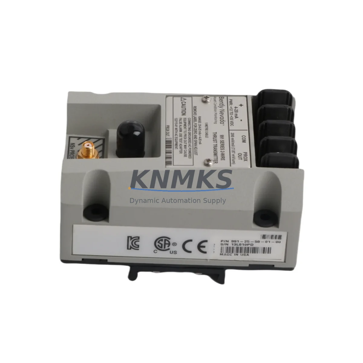 Bently Nevada 991-25-50-01-01 Fail-Safe Thrust Position Monitor product image 2