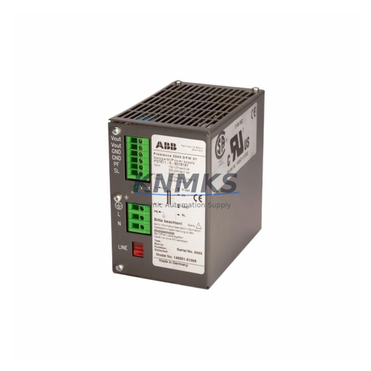ABB DPW01 Fail-Safe Drive Power Supply for Industrial Control