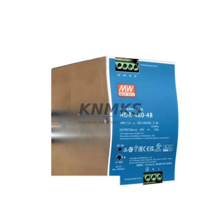 Mean Well NDR-480-48 Fail-Safe DIN Rail Power Supply
