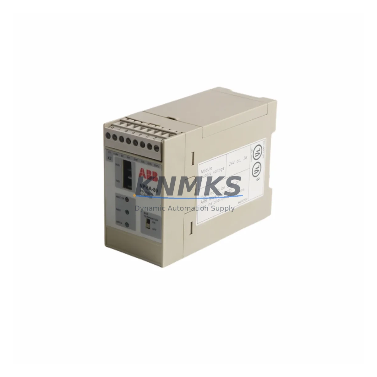 ABB NPBA-80 Fail-Safe Bus Termination for Industrial Control product image 2